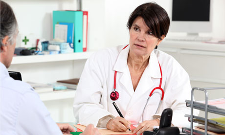 Doctor consulting with a patient